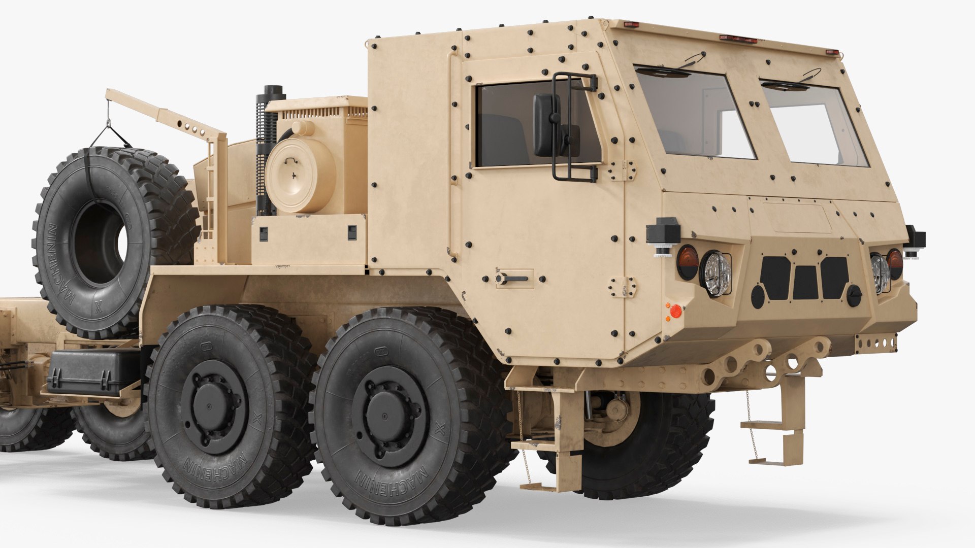3D X MAV Military Truck Chassis Sand Rigged Model - TurboSquid 2553794