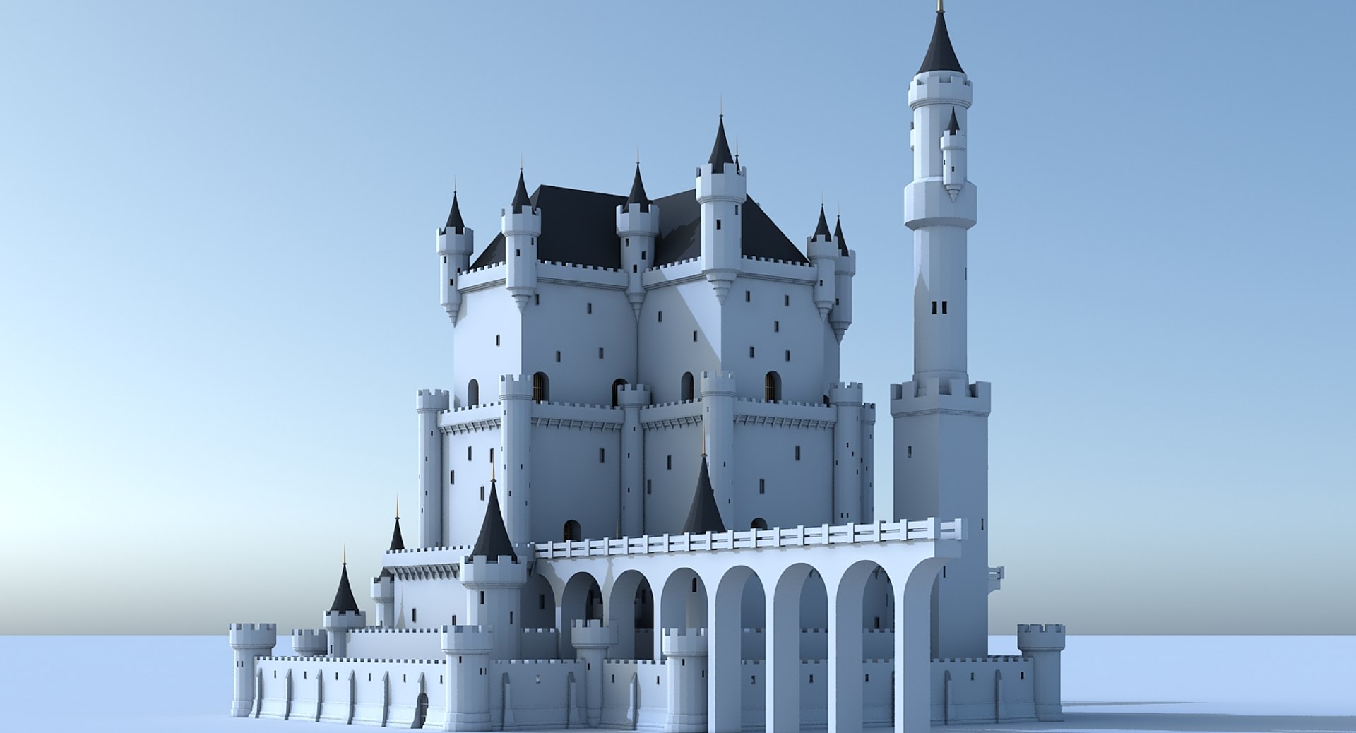 Fantasy Castle Model - TurboSquid 1542228
