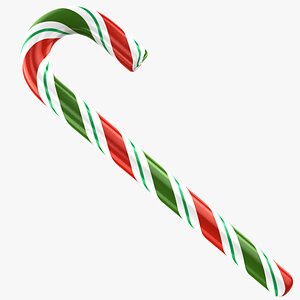 3D Christmas Candy Cane model
