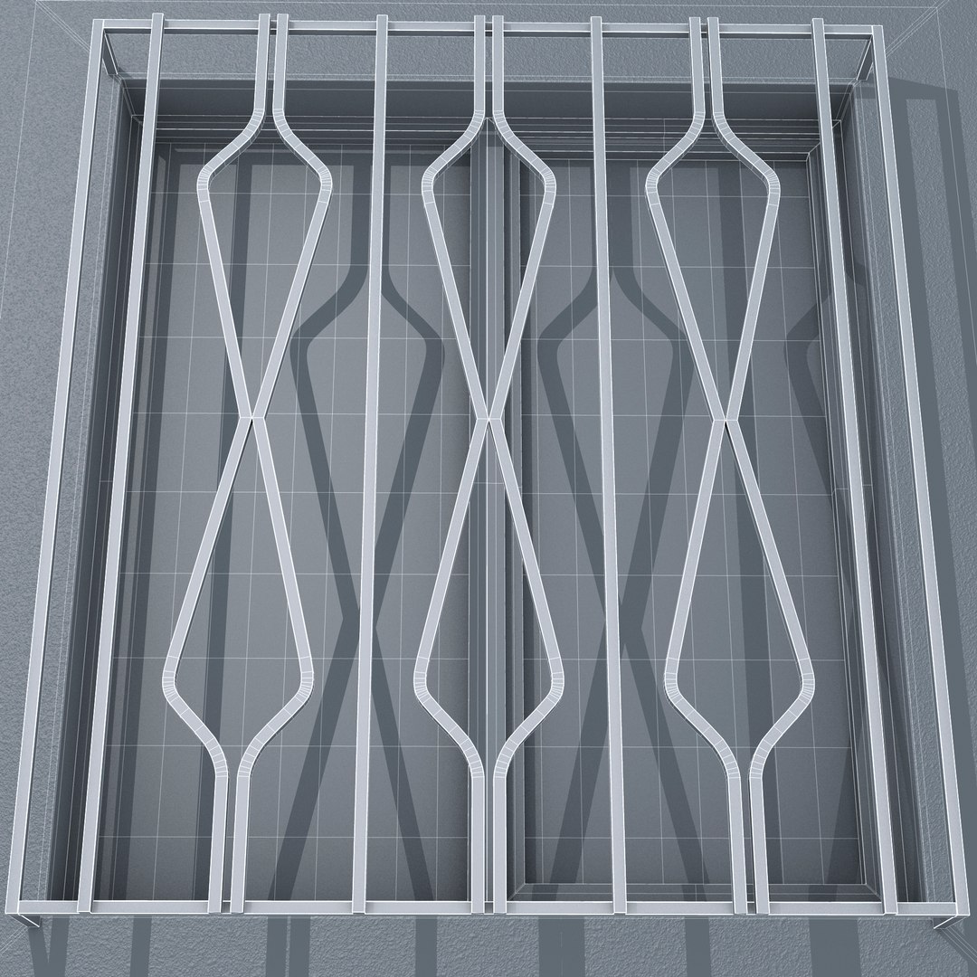 Window iron model - TurboSquid 1611446