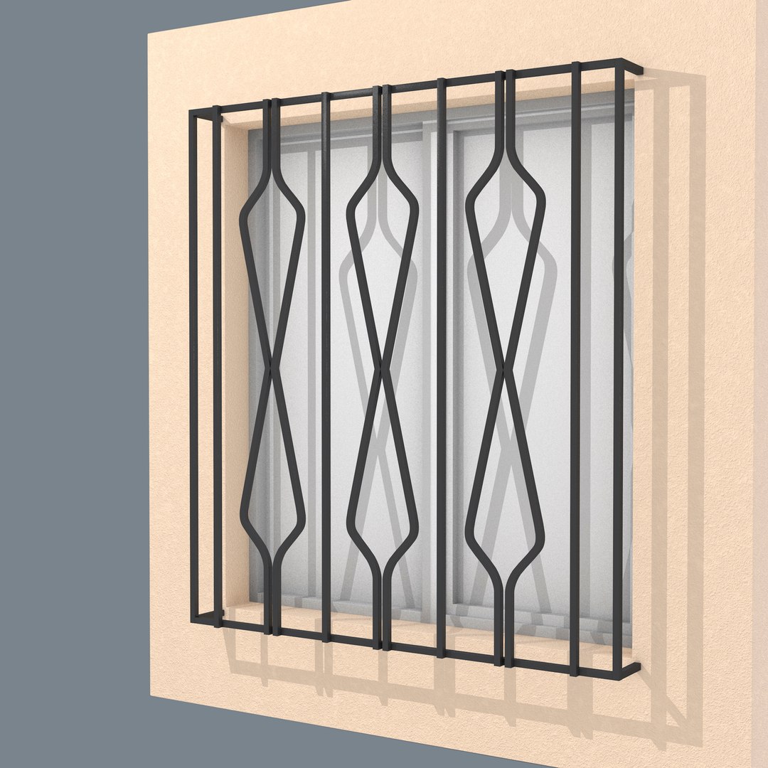 Window iron model - TurboSquid 1611446