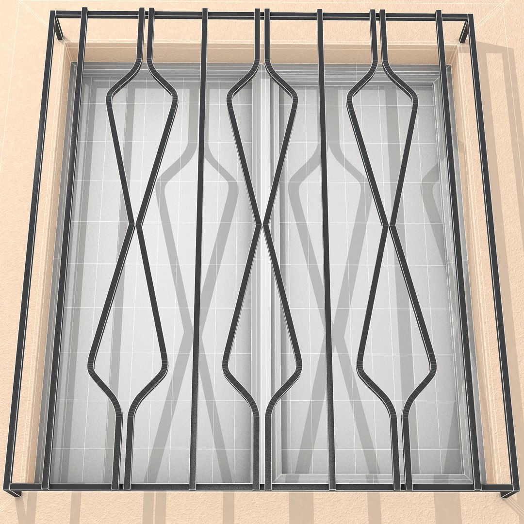 Window iron model - TurboSquid 1611446