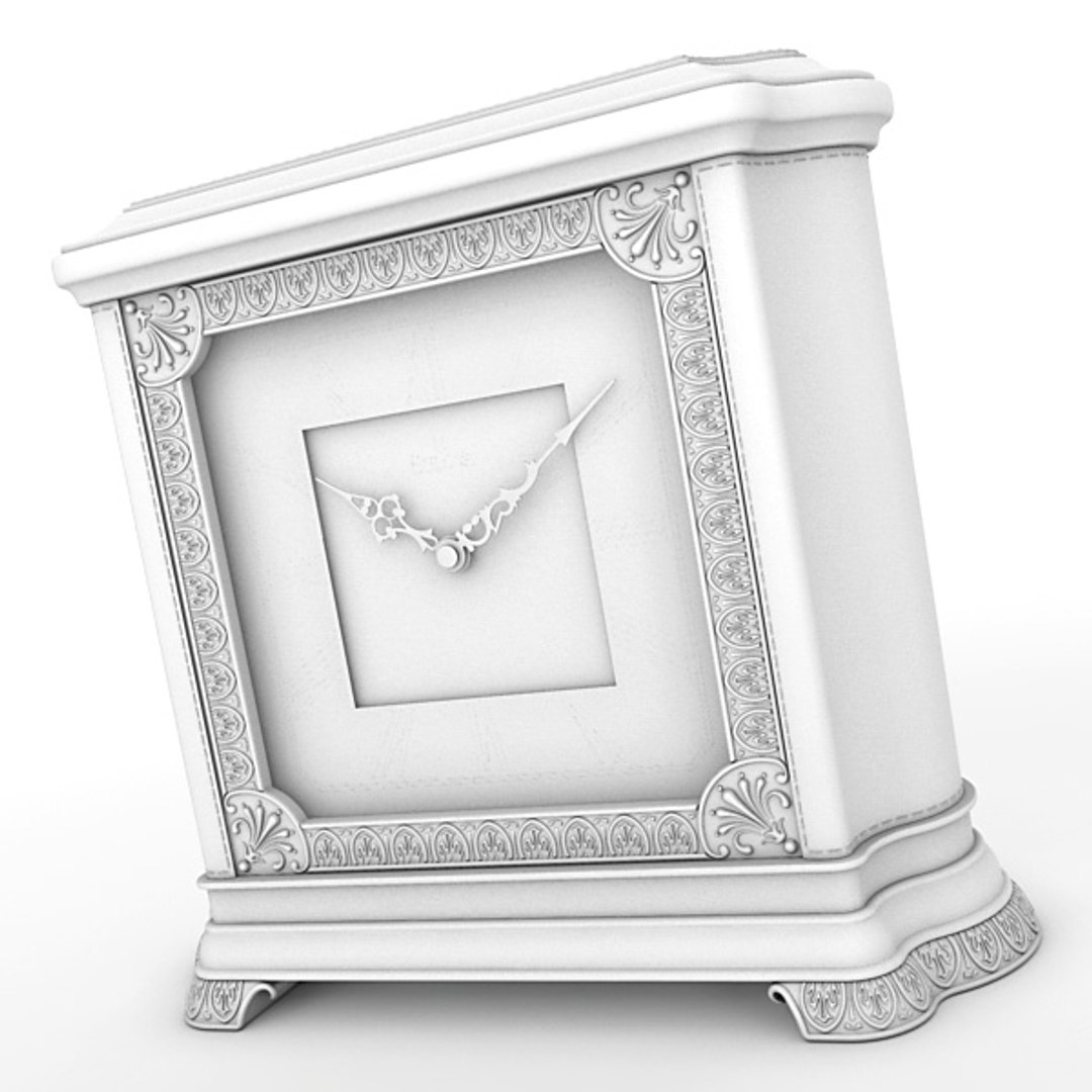 Analog Mantel Clock 3d Max