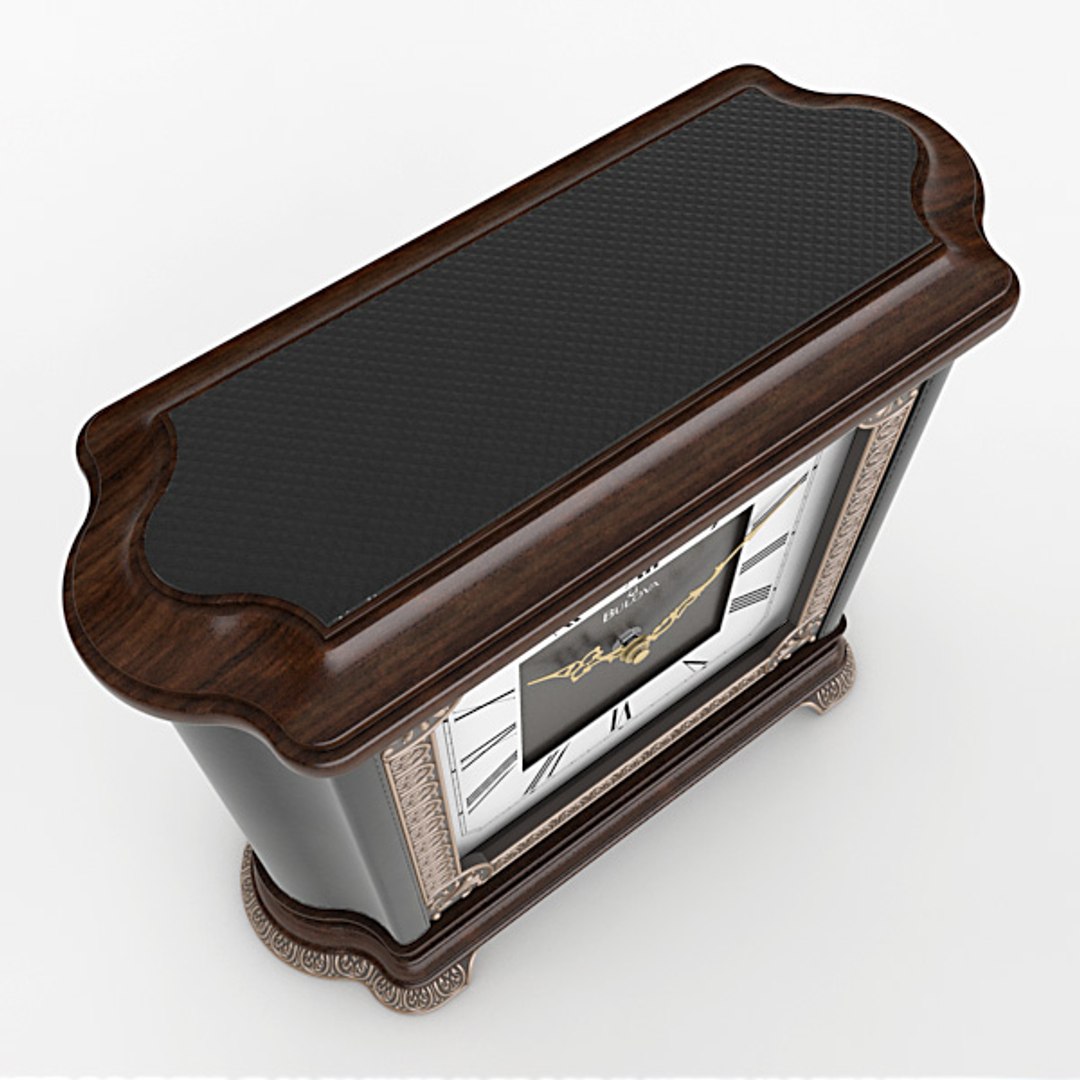 Analog Mantel Clock 3d Max