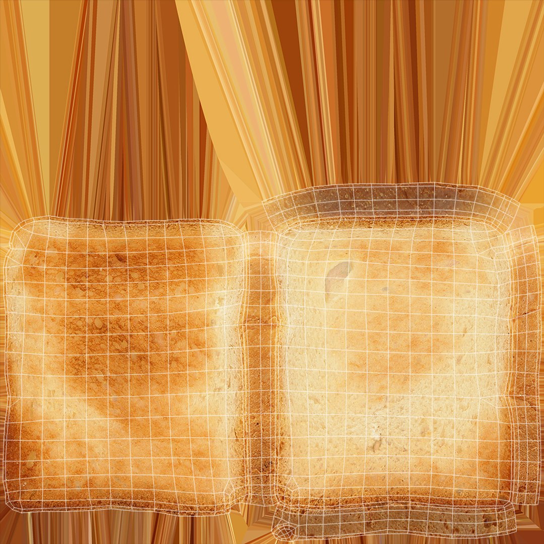Realistic Toast 2 3D https://p.turbosquid.com/ts-thumb/xU/fEMPt6/J8/xuv_toast_02/jpg/1631877598/1920x1080/fit_q87/79074660a1731c6b1afab6a235947c06751d9179/xuv_toast_02.jpg