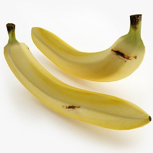 3d banana games ready model