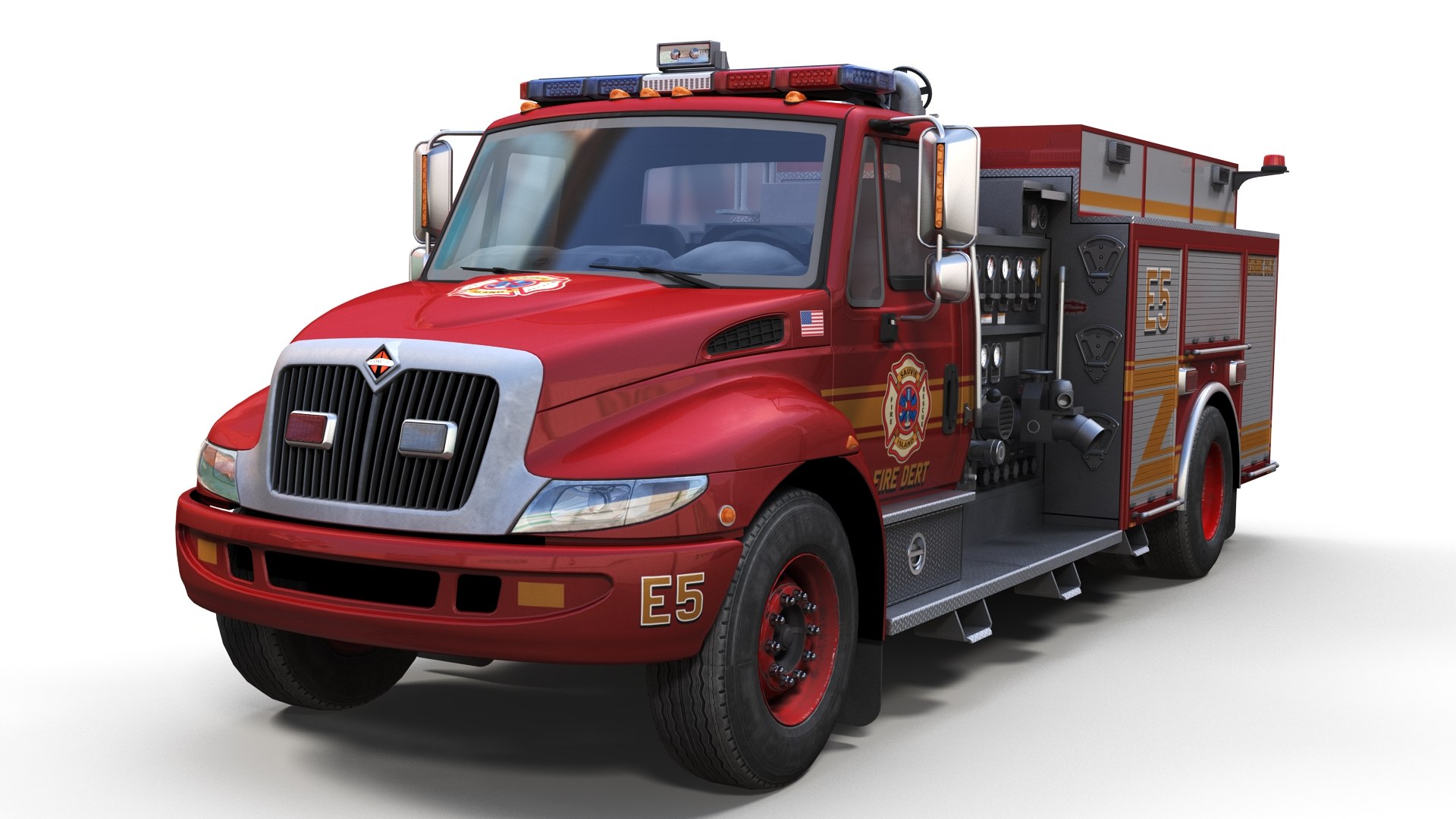 Durastar Firetruck Truck 3D - TurboSquid 2049181