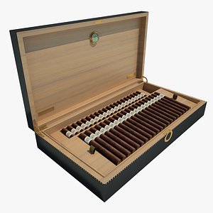 3d box cigars model