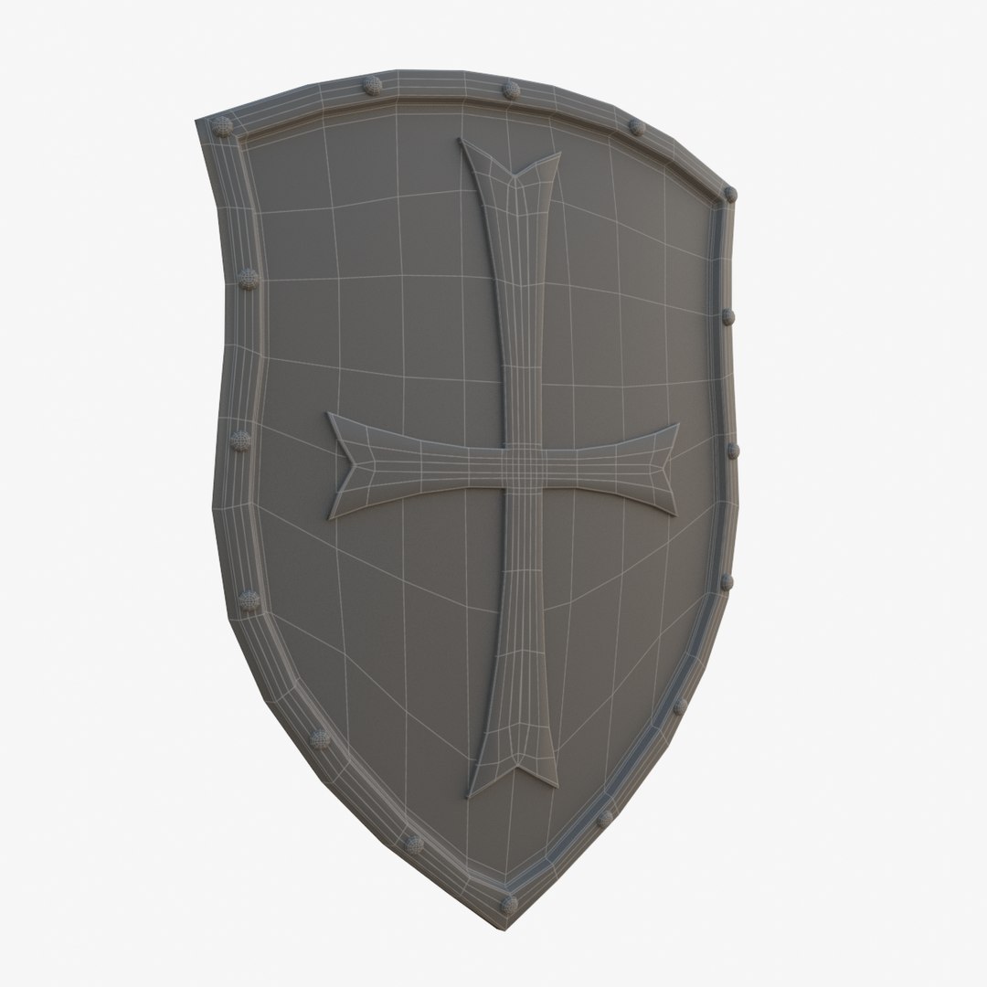 3D Wooden Shield 2 - TurboSquid 1553736