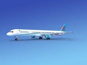 airline boeing 757 757-300 3d model