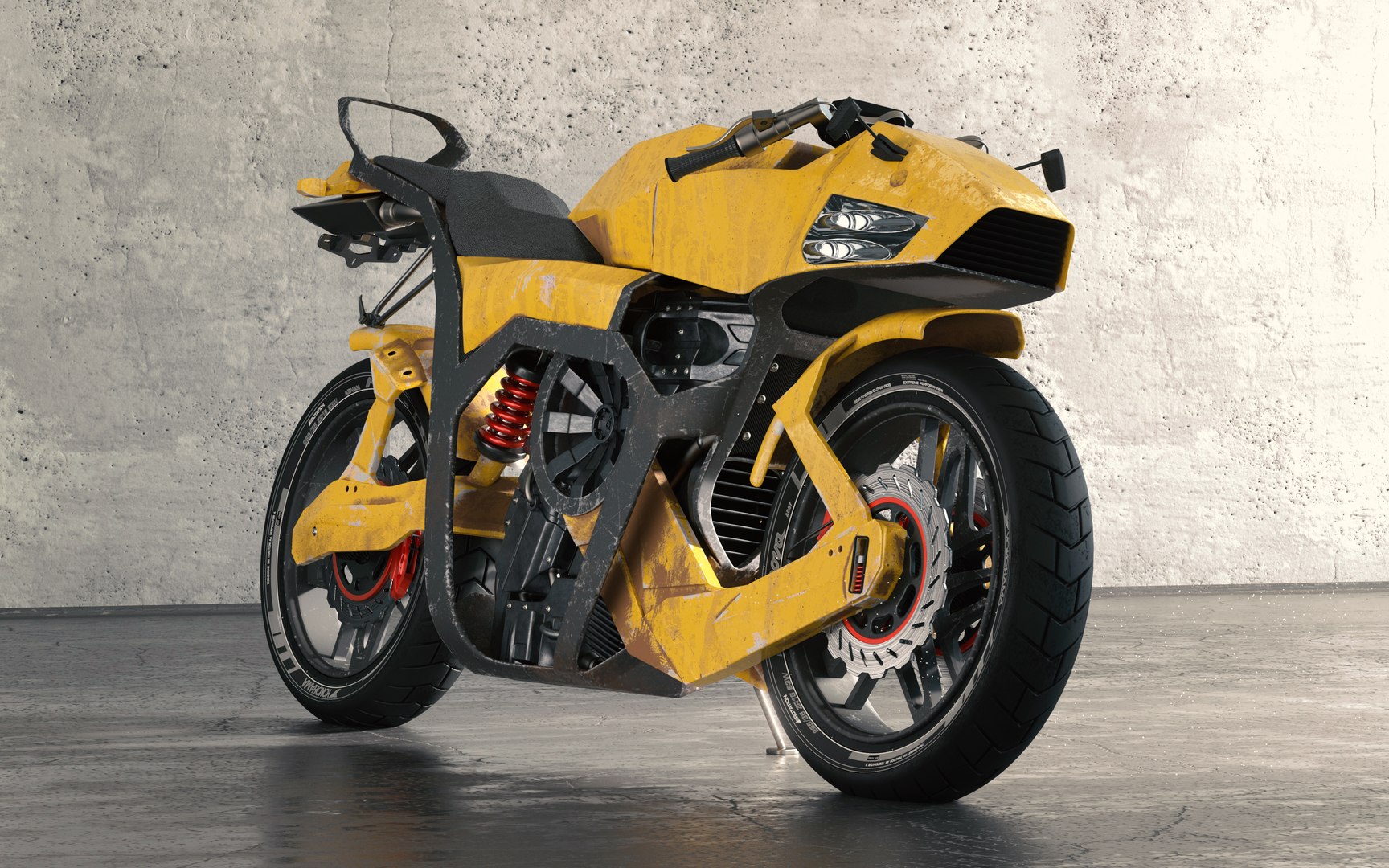 Futuristic Motorcycle 3d 3ds