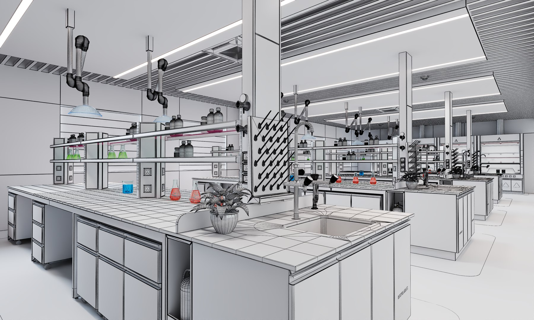 3D Chemistry Science Laboratory Model - TurboSquid 2536455