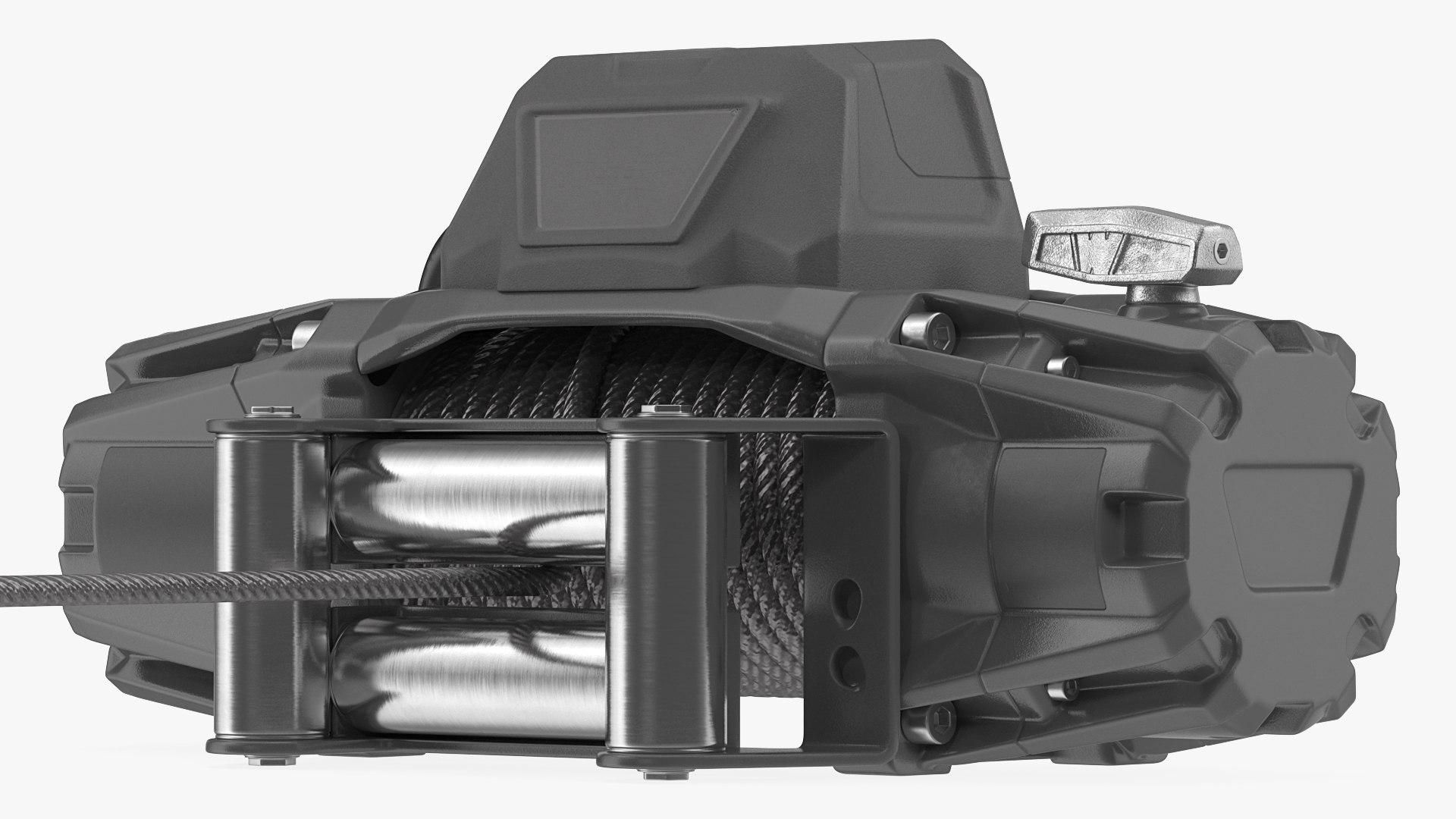 Unwound Cable Car Electric Winch 3D model preview