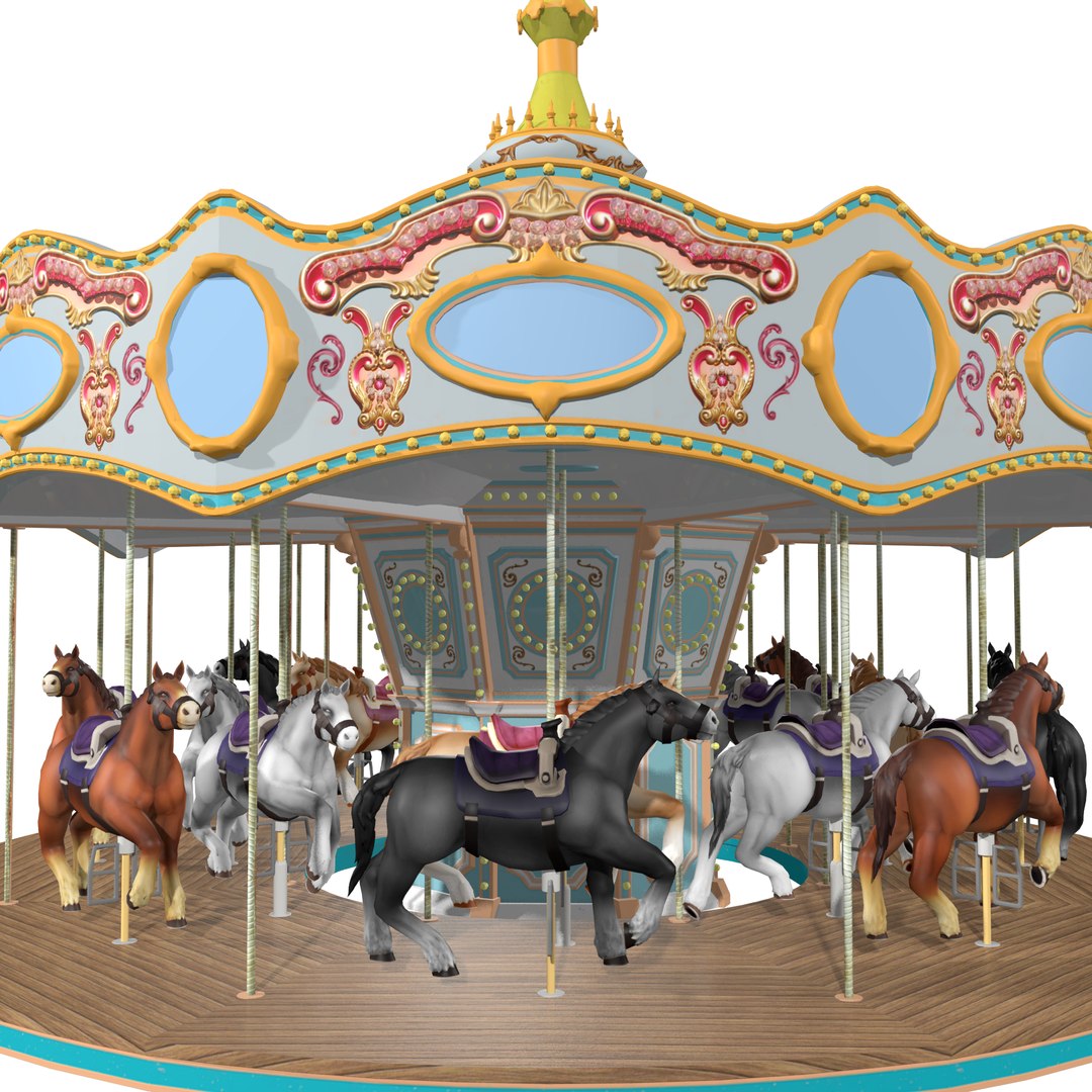 Carousel Rigged 3D Model - TurboSquid 1893701