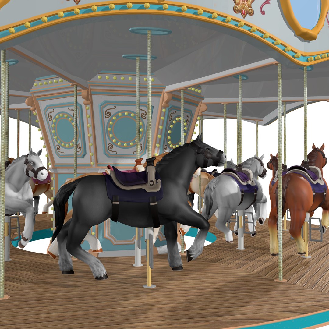 Carousel Rigged 3D Model - TurboSquid 1893701