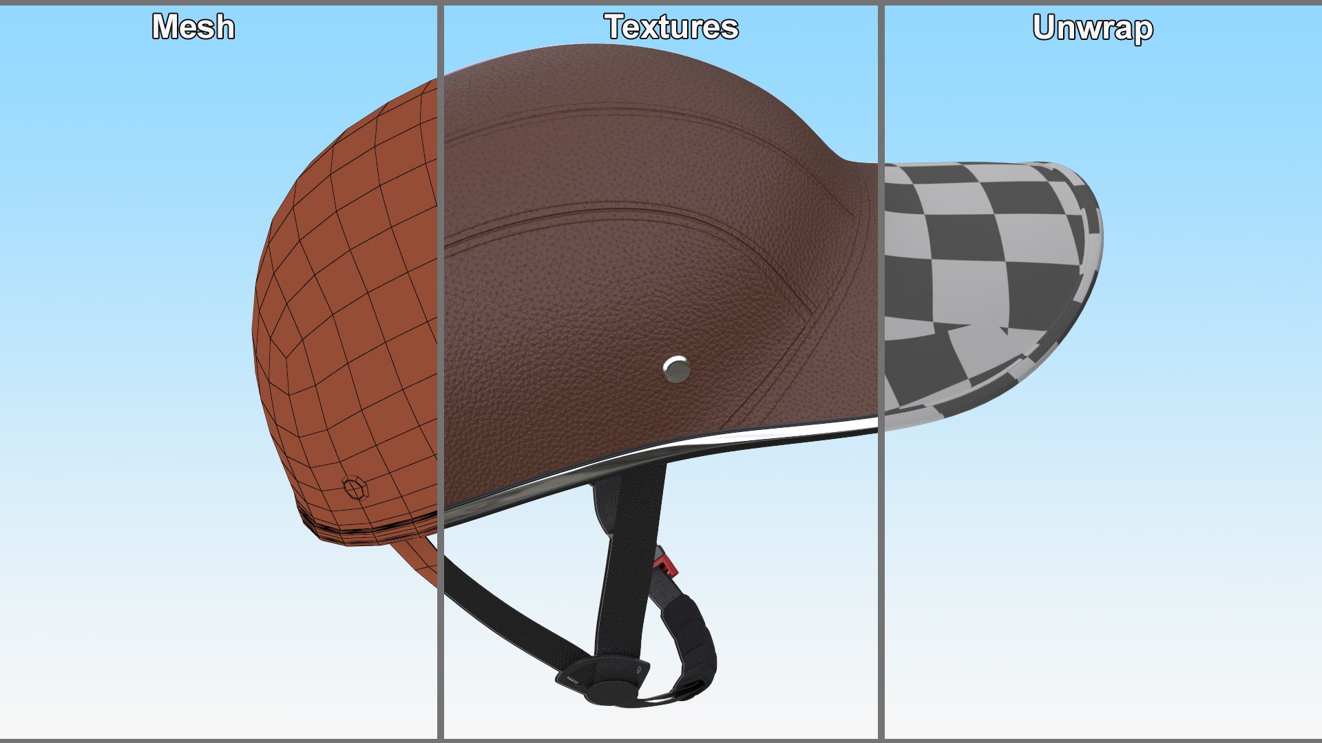 3D model Brown Leather Protective Moped Helmet https://p.turbosquid.com/ts-thumb/xU/tO2N0E/DC/brownleatherprotectivemopedhelmet3dsmodel013/jpg/1727862395/1920x1080/fit_q87/4c12df8b02345e5ecab7c92bc5b7712a0333df74/brownleatherprotectivemopedhelmet3dsmodel013.jpg