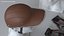 Casco protector de cuero marrón para ciclomotor