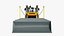 Trator de esteiras Liebherr PR 736 Litronic - Modelo 3D detalhado