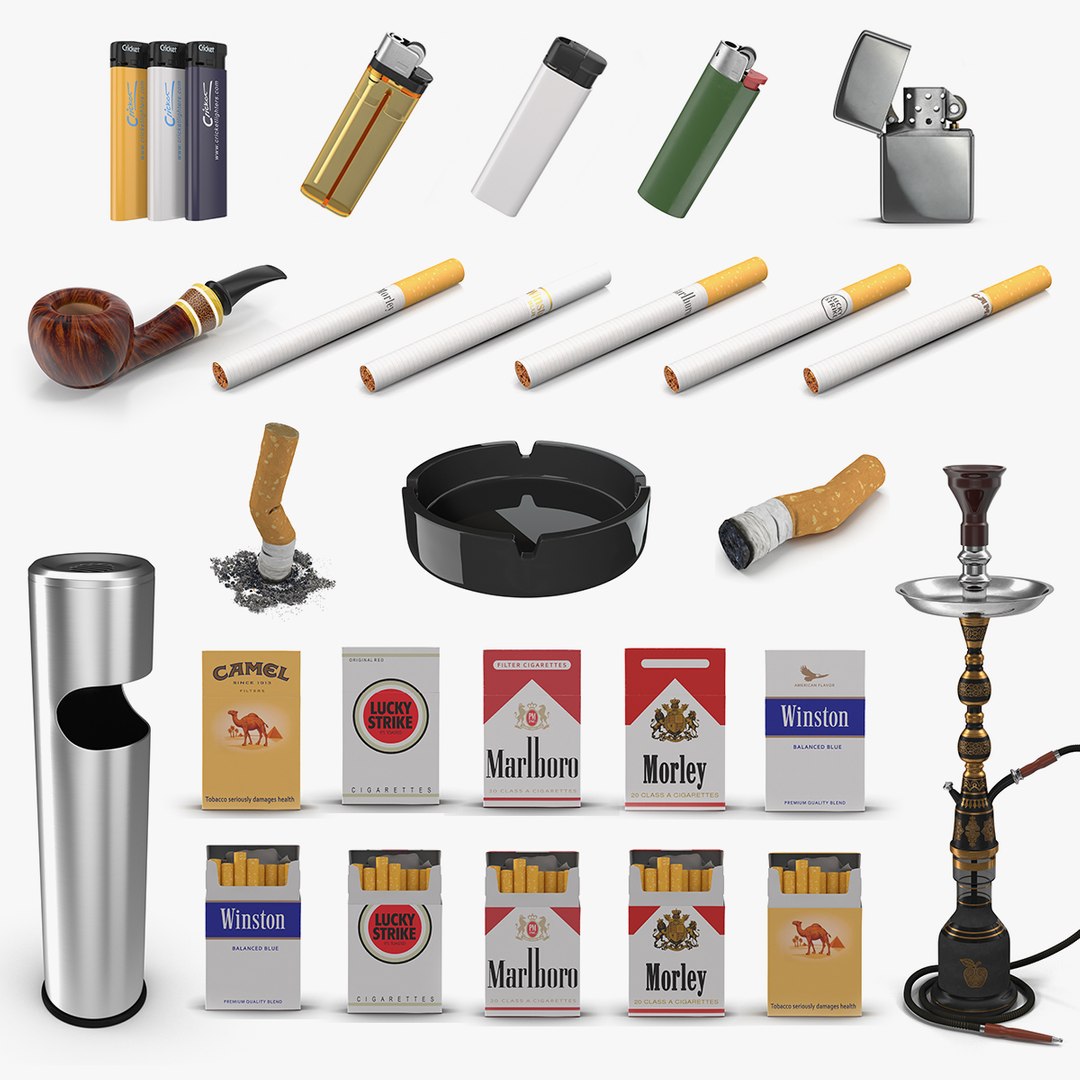 Smoking Collection 3 3D model preview