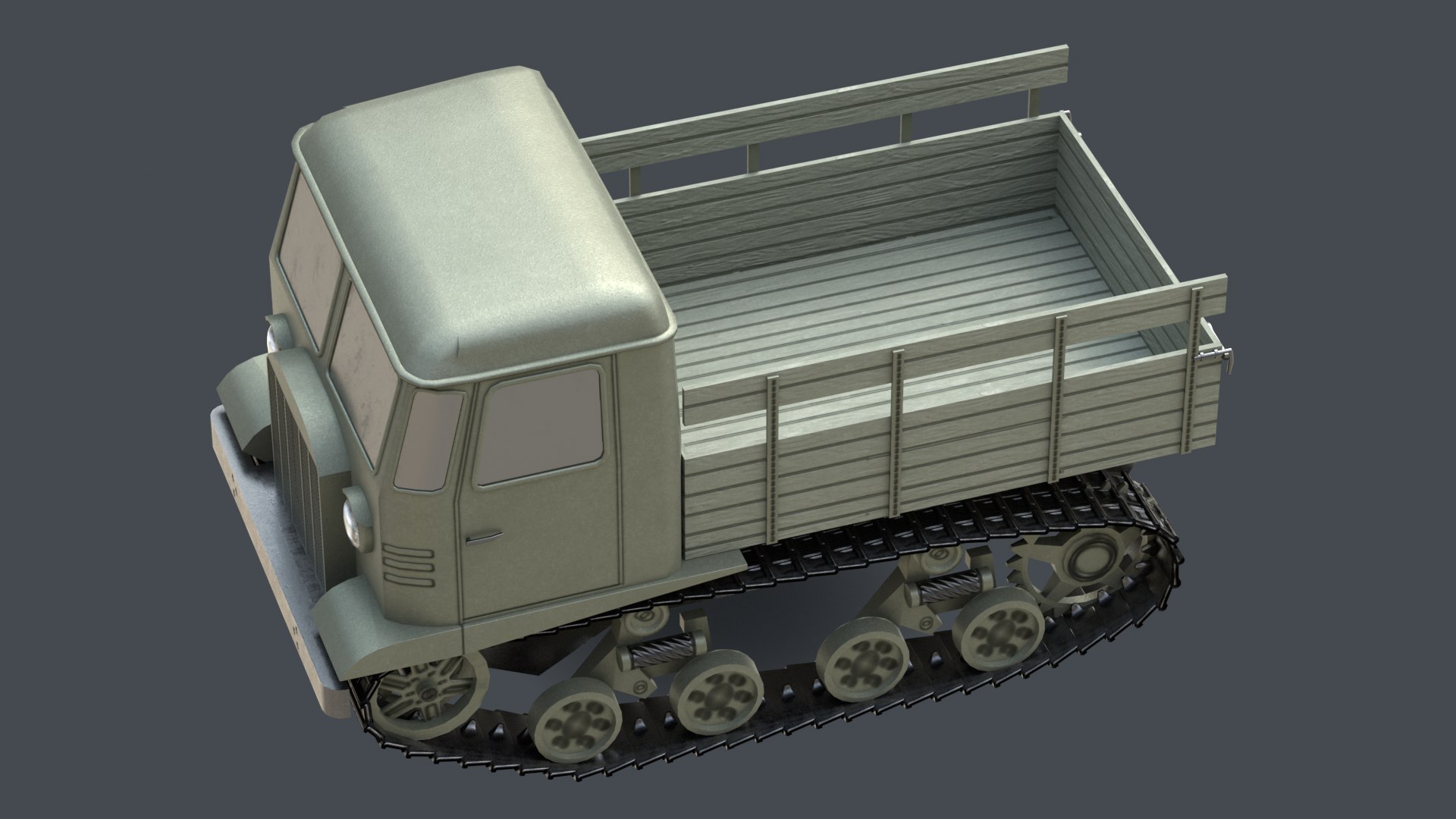 Tractor STZ-5 Model 1937 3D Model - TurboSquid 2142986