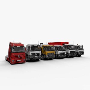3D MercedesBenz-Actros All series Set 01 model