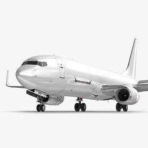 3D Boeing 737-800BCF Generic White