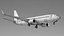 3D Boeing 737-800BCF Generic White
