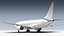3D Boeing 737-800BCF Generic White