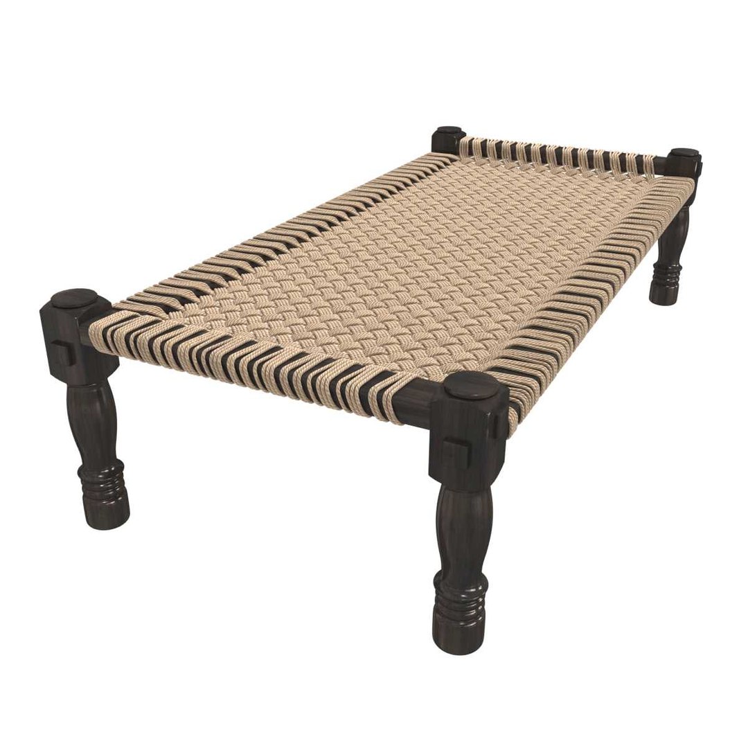 3D Model Bench Woven Indian Charpoy - TurboSquid 1652456