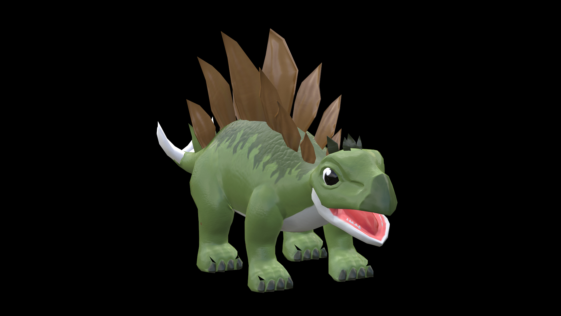 3D Model Stegosaurus Teen - Dinosaur Charactor - TurboSquid 2195136