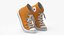 Basketball Shoes Bent Orange 3D model
