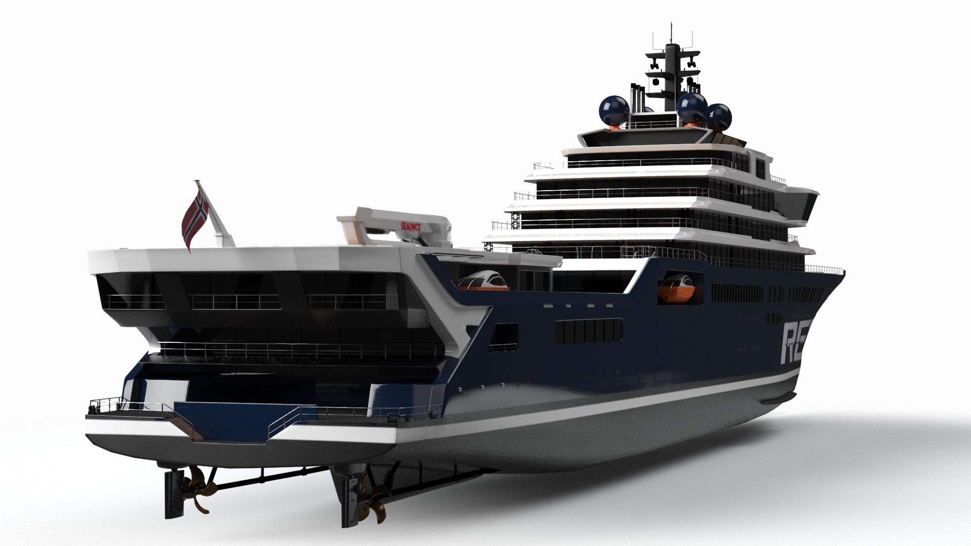 Rev Ocean Research Vessel Dynamic Simulation 3D Model - TurboSquid 1831794