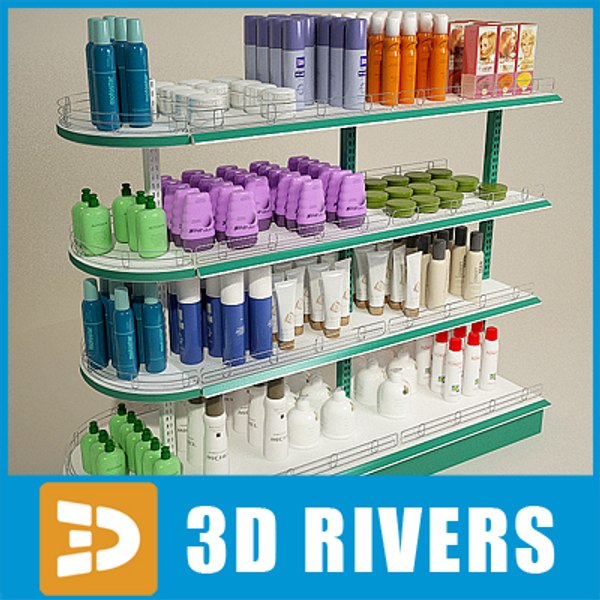 3ds max trading display shelf