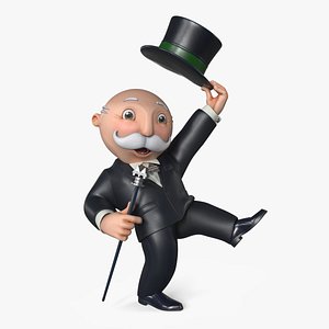 Mr Monopoly Hello Pose