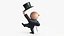 3D Mr Monopoly Hello Pose