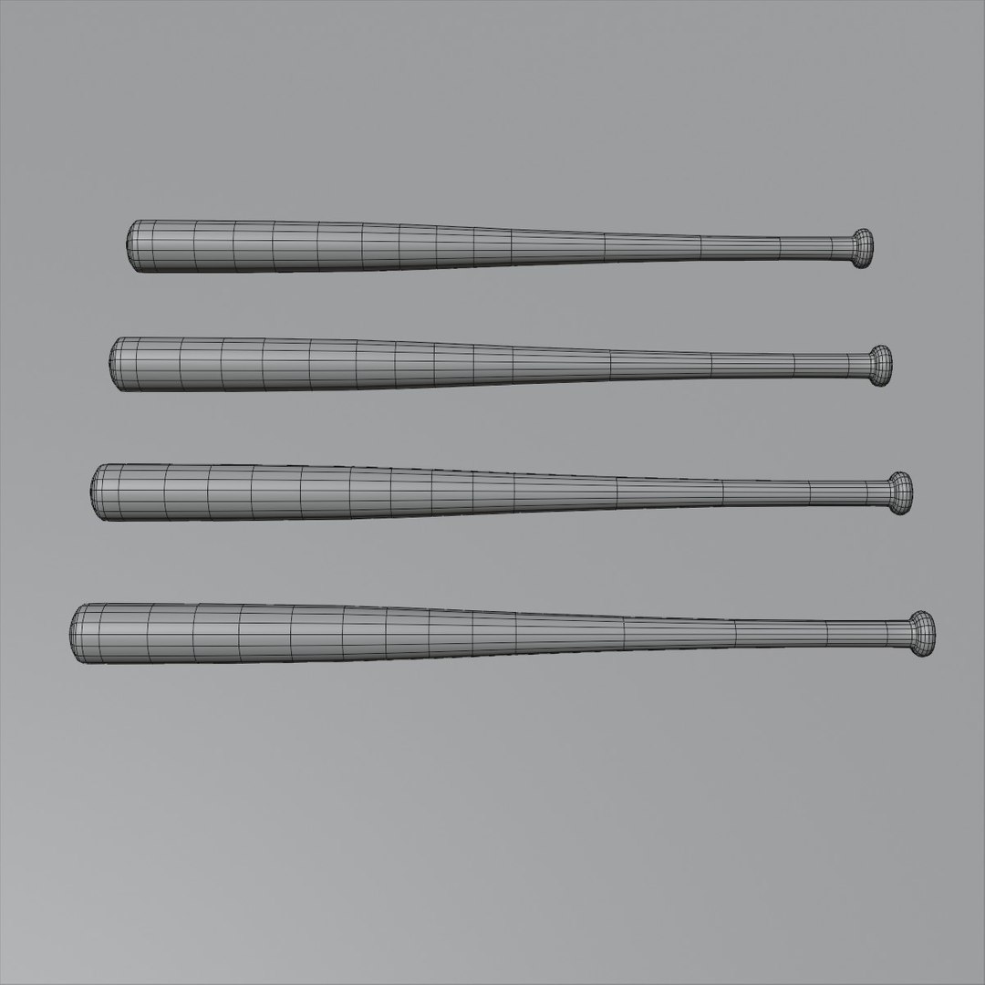 Baseball Bats 3d Model Turbosquid 1521033 2828