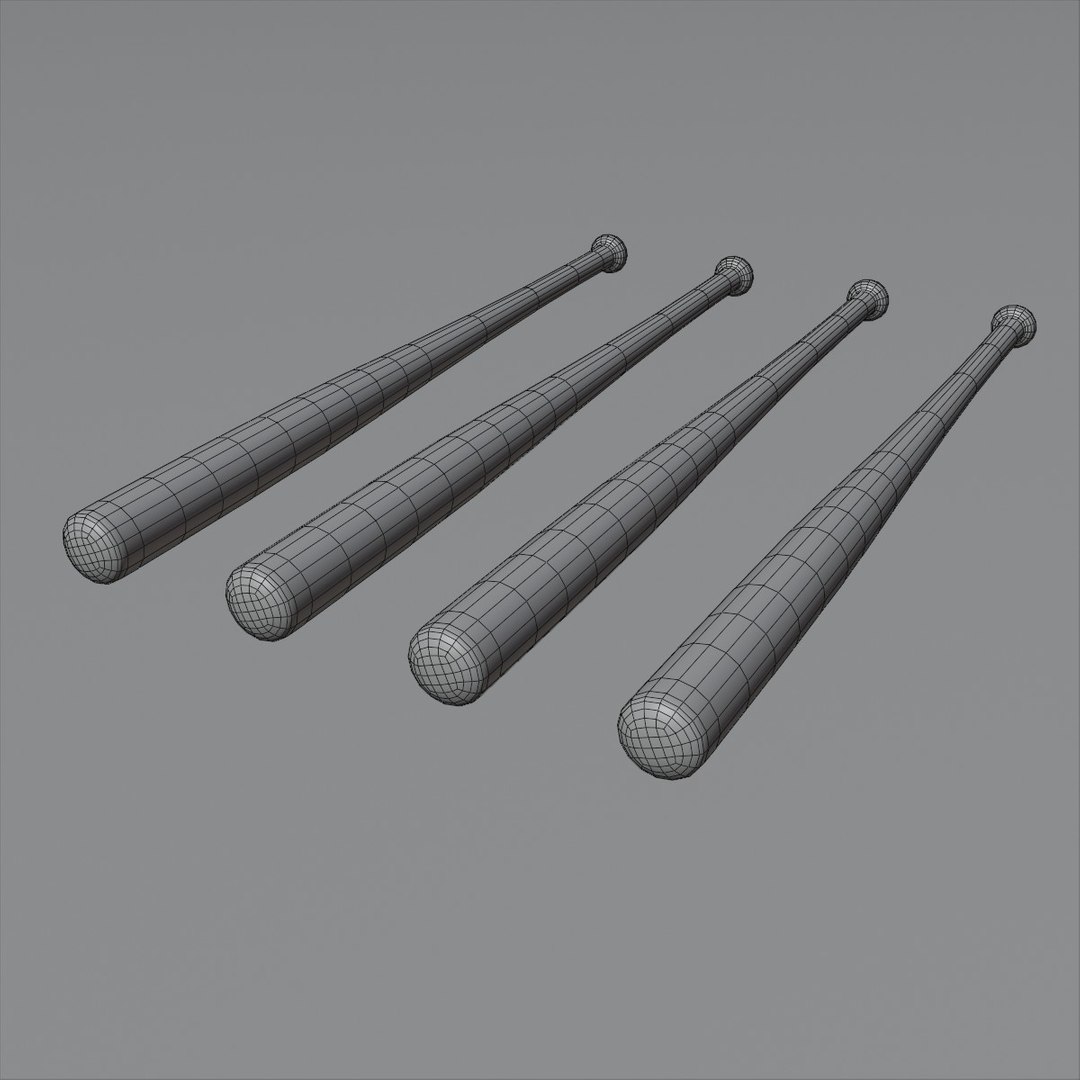 Baseball Bats 3d Model Turbosquid 1521033 4998