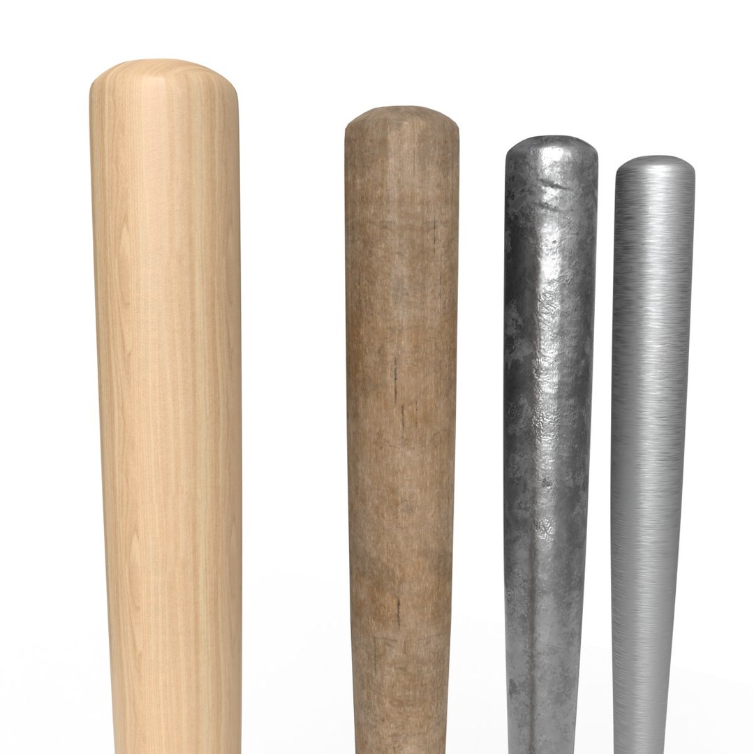 baseball bats 3D model https://p.turbosquid.com/ts-thumb/xV/HwsOgn/aLtyQ61Z/3/jpg/1583860817/1920x1080/fit_q87/6e94c11e1505b668b8a13b0b42f49f6d554606a2/3.jpg