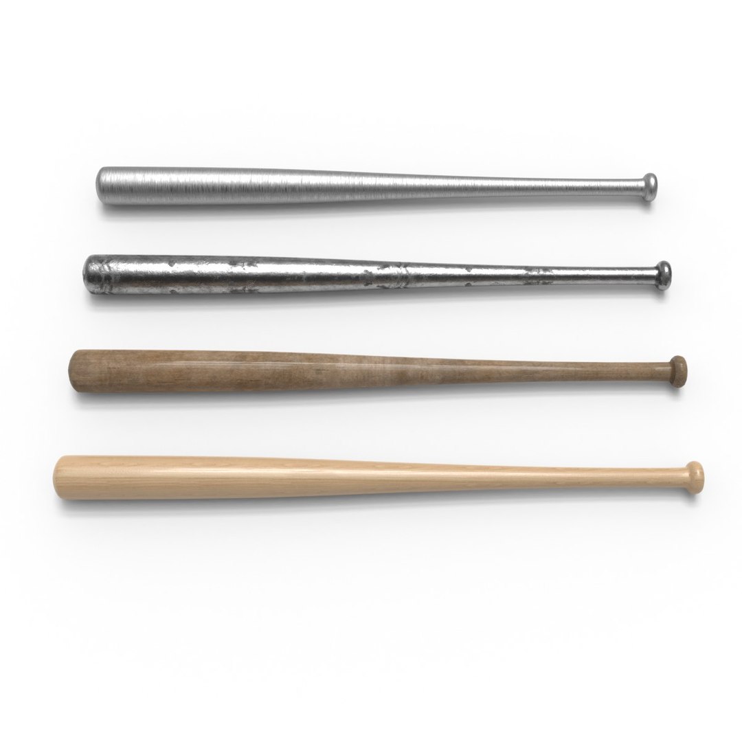 baseball bats 3D model https://p.turbosquid.com/ts-thumb/xV/HwsOgn/dEqGm5lT/5/jpg/1583860817/1920x1080/fit_q87/7b960db34227b62f6e5613fd83b734e4bee008f2/5.jpg