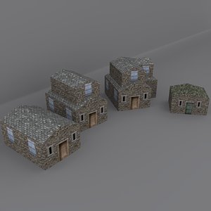 3d model medieval home environment