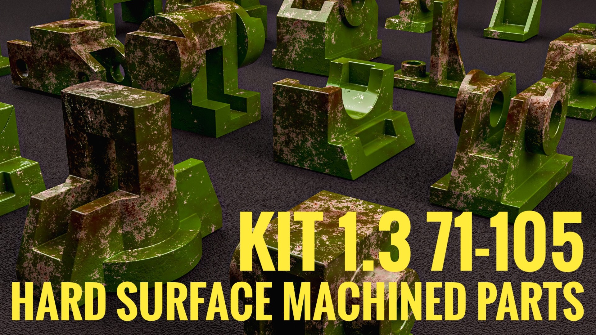 3D 3D Building Blocks Kit Hard Surface Machined Parts V3 - TurboSquid ...
