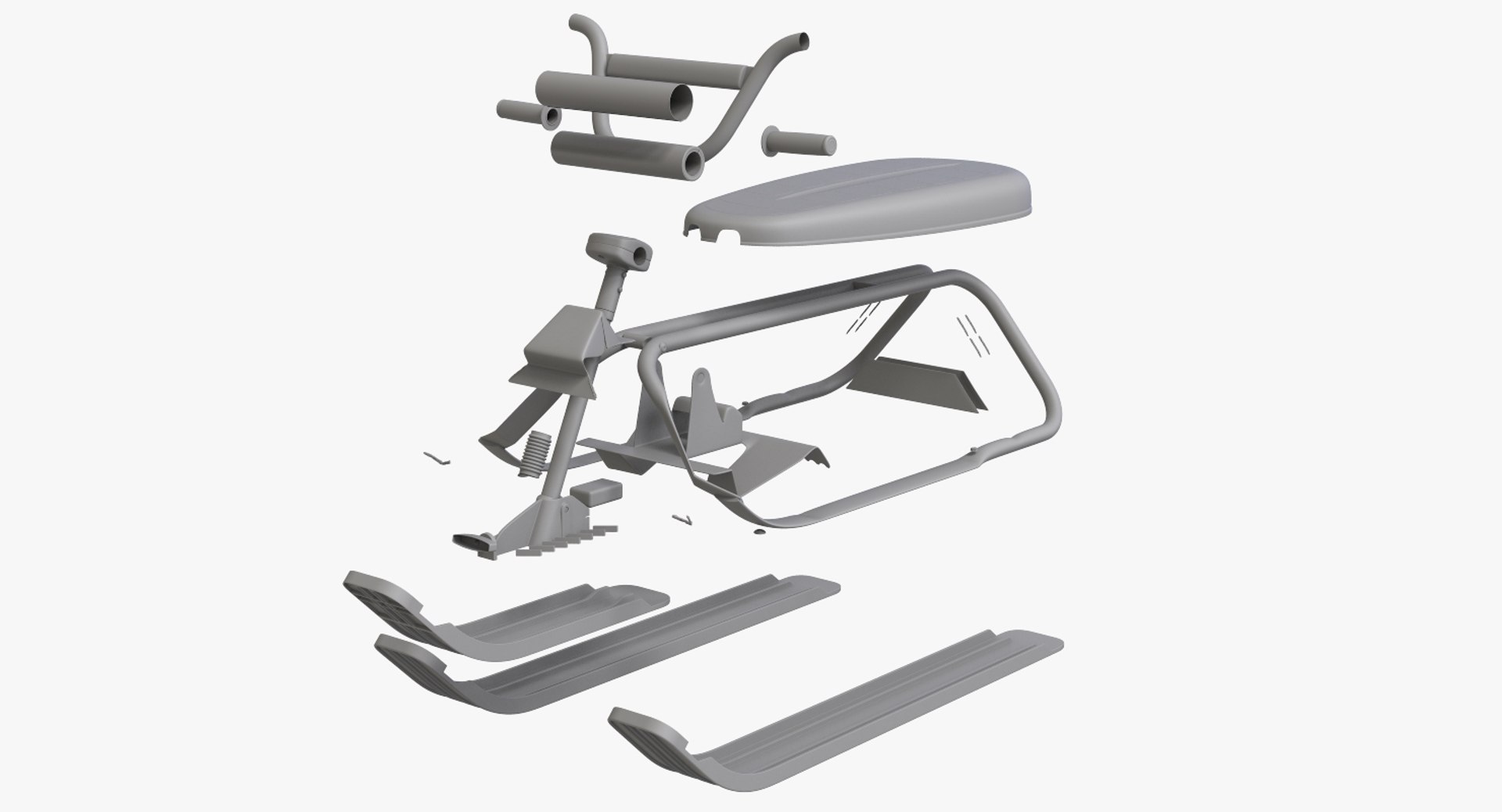 Snowracer V2 3D Model - TurboSquid 1352081