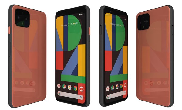 3D google pixel 4 orange