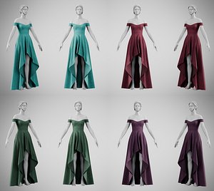 Dress 57 Colors Collection 3 3D model