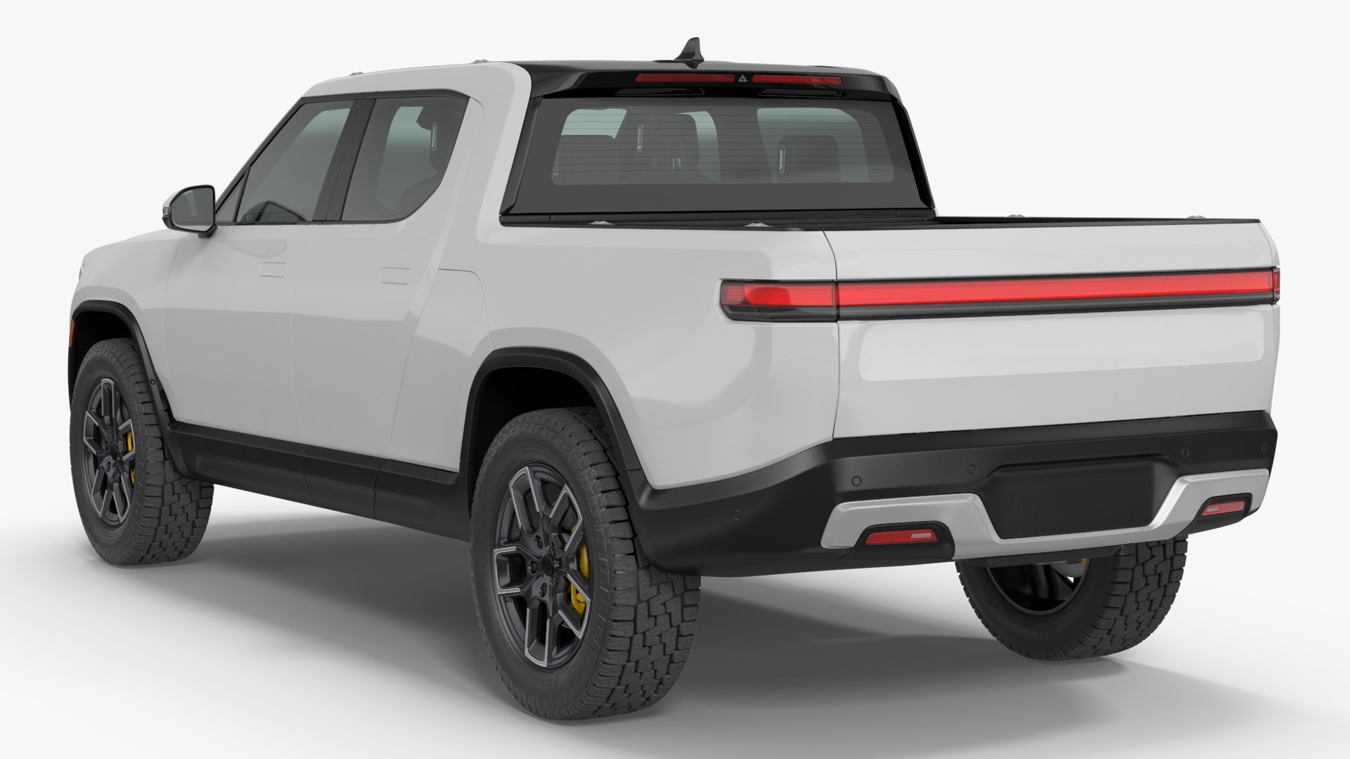 3D Electric Pickup Truck White - TurboSquid 2143779