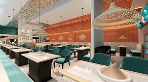 restaurant interior 3D model