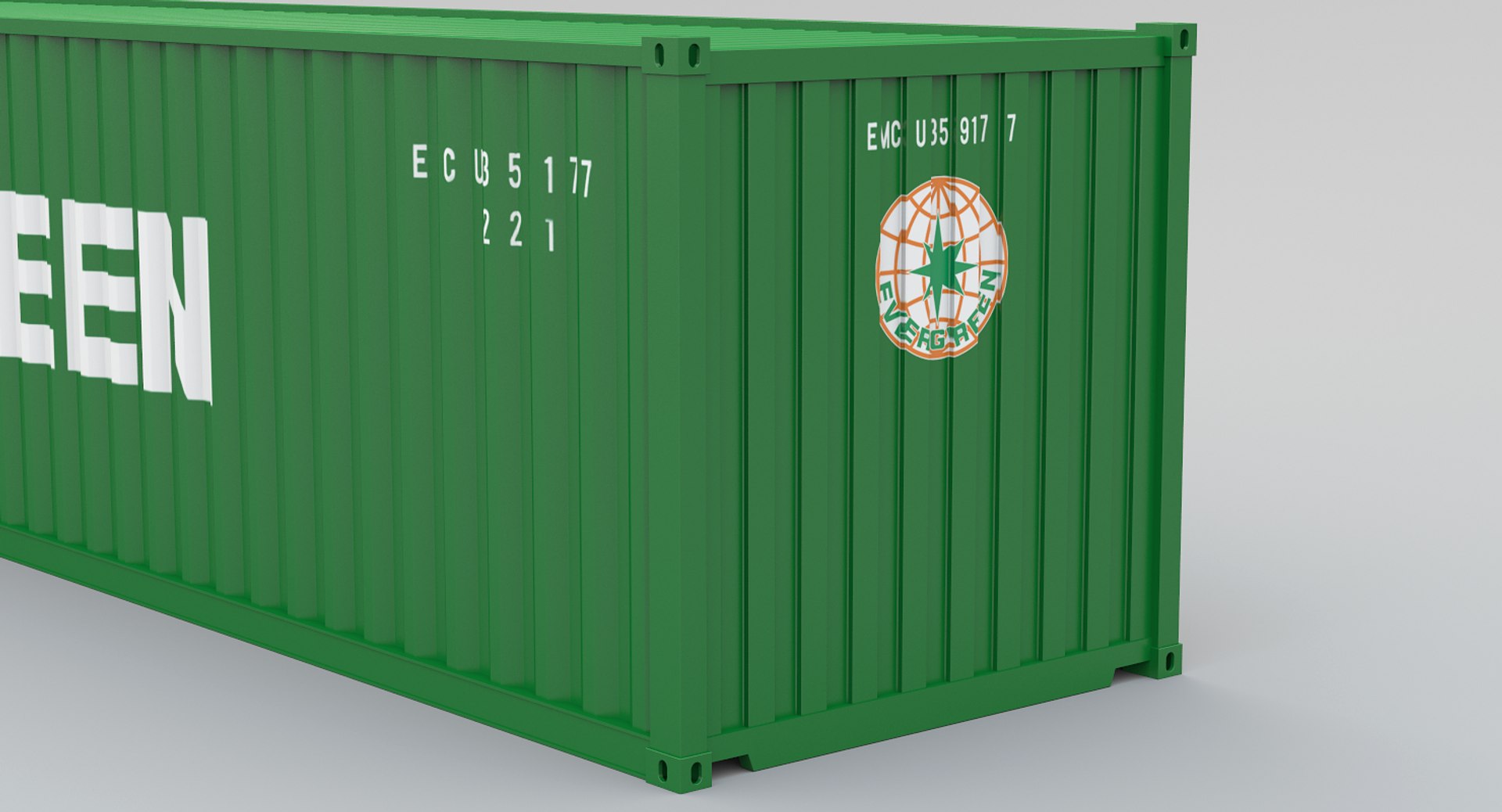 3D Evergreen Shipping Container - TurboSquid 1229922