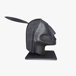 human indian statue 3d model