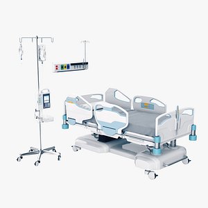 Medical Ward Bed 3D model