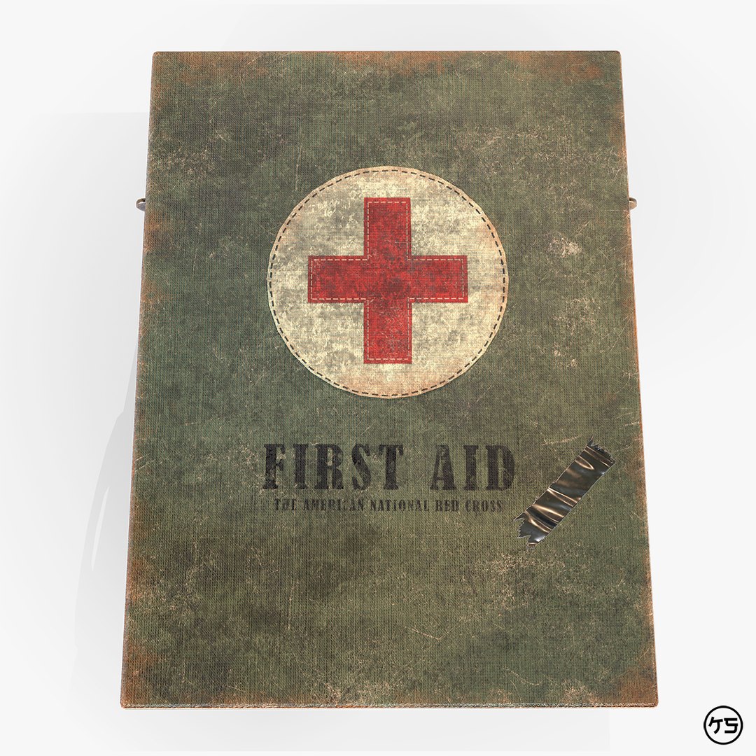 3D First Aid Pack Game Ready Prop - TurboSquid 2192753